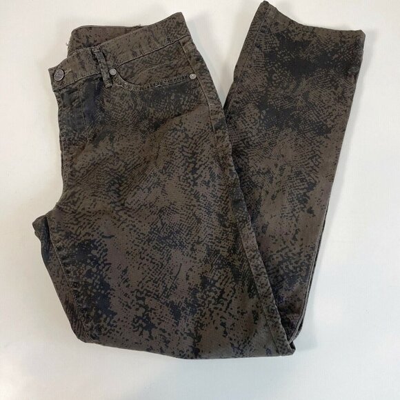 Citizens of Humanity Mandy High Waist Retro Slim Roll Up Jeans 29 Snake Print - Picture 1 of 12